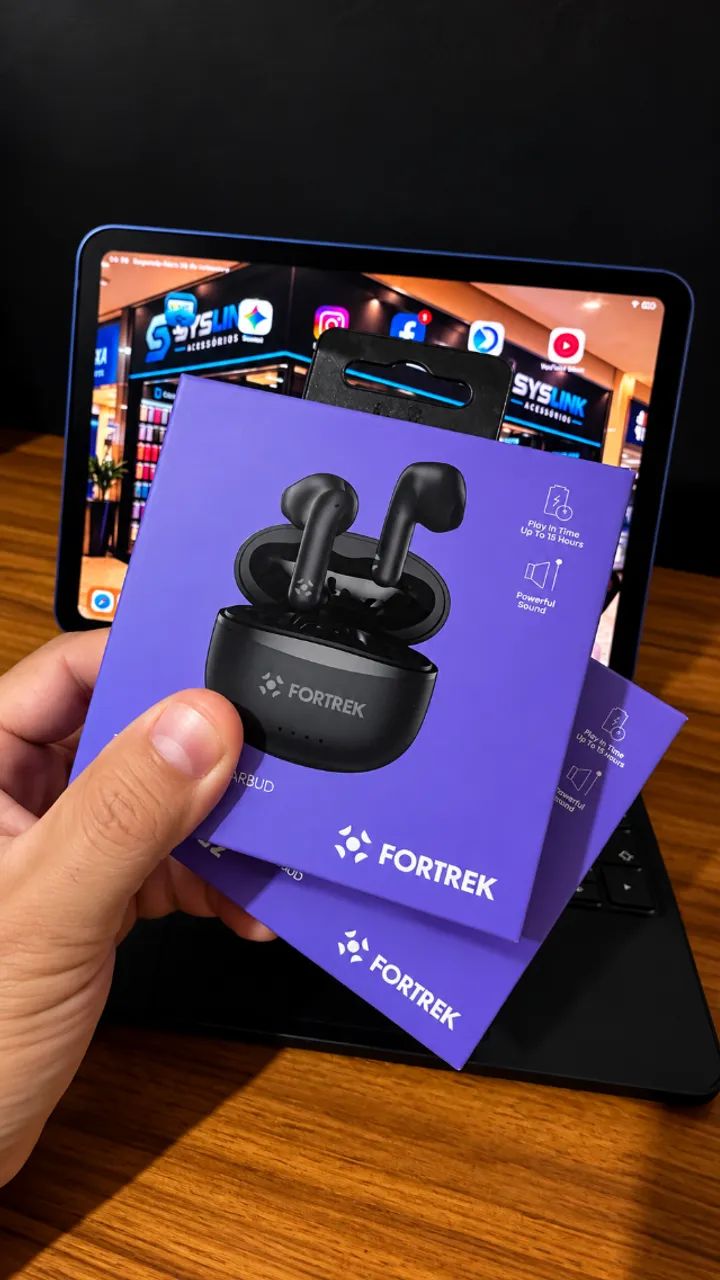 Fone de Ouvido Bluetooth Fortrek