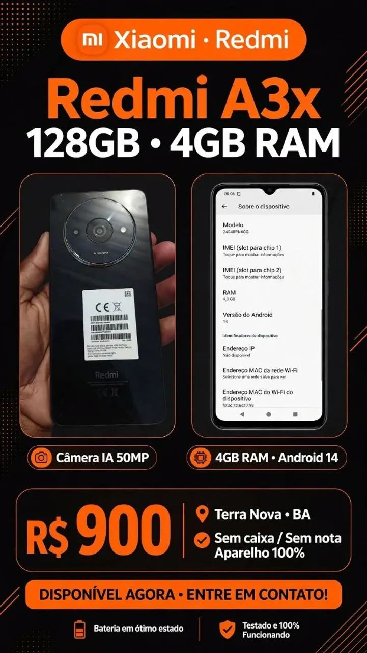Celular semi-novo
