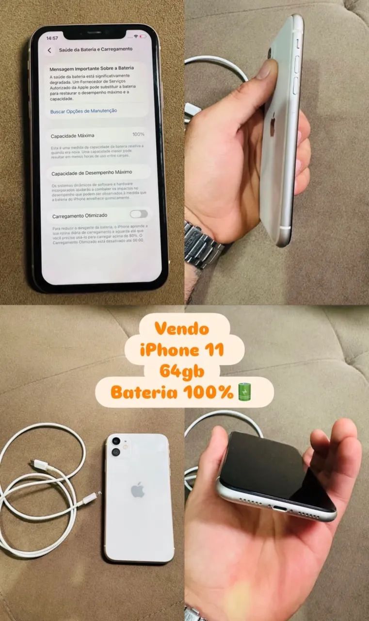 iPhone 11 branco 64g