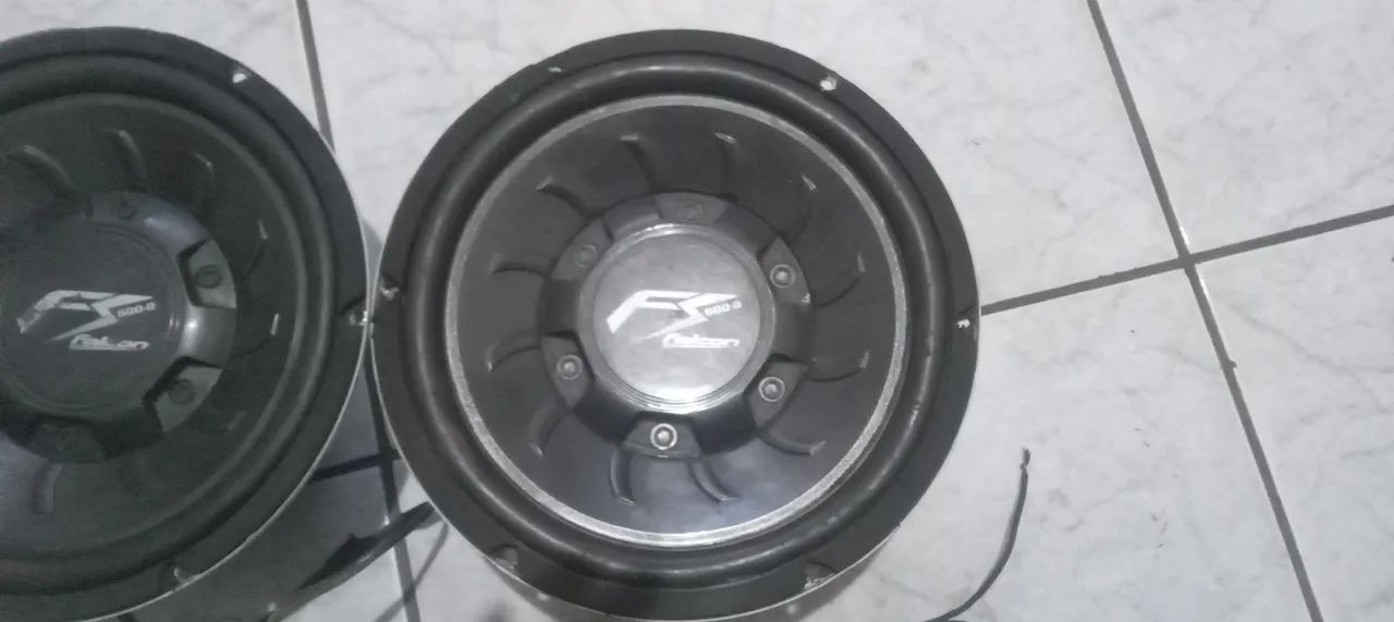 Par Subwoofer 10 polegadas 300rms bobina dupla Falcon  - Foto 3