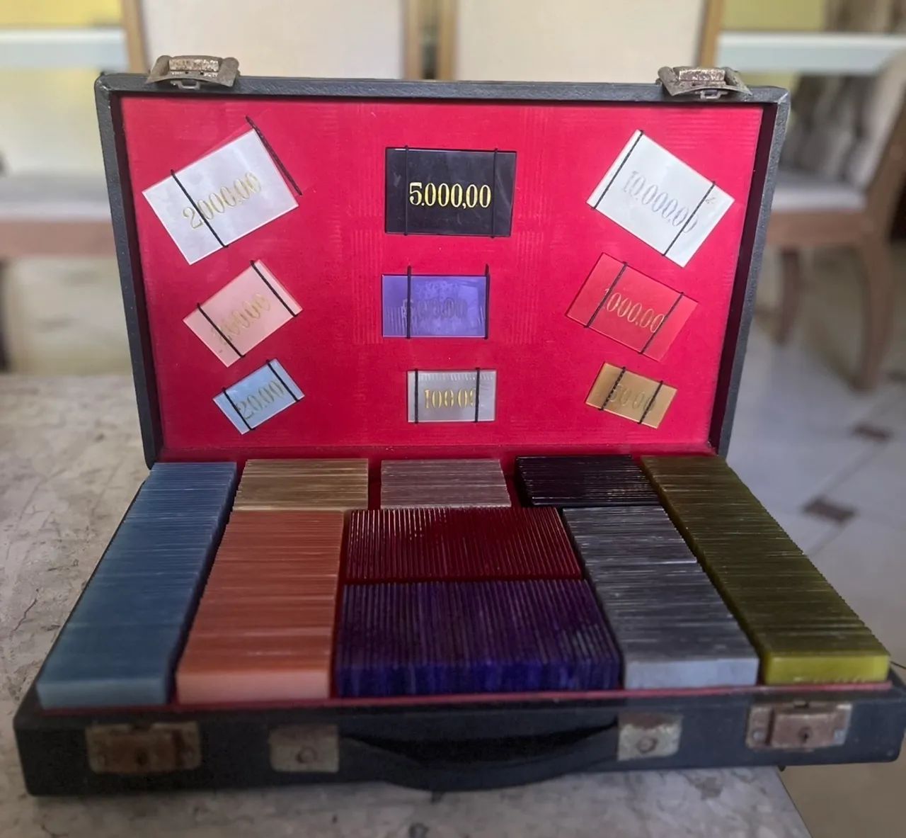 Maleta completa de fichas de poker profissional usado  - Foto 3