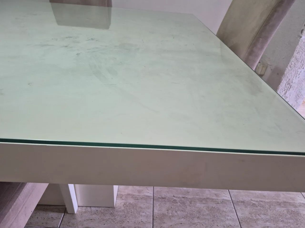 Mesa quadrada de vidro tok stok - Foto 5