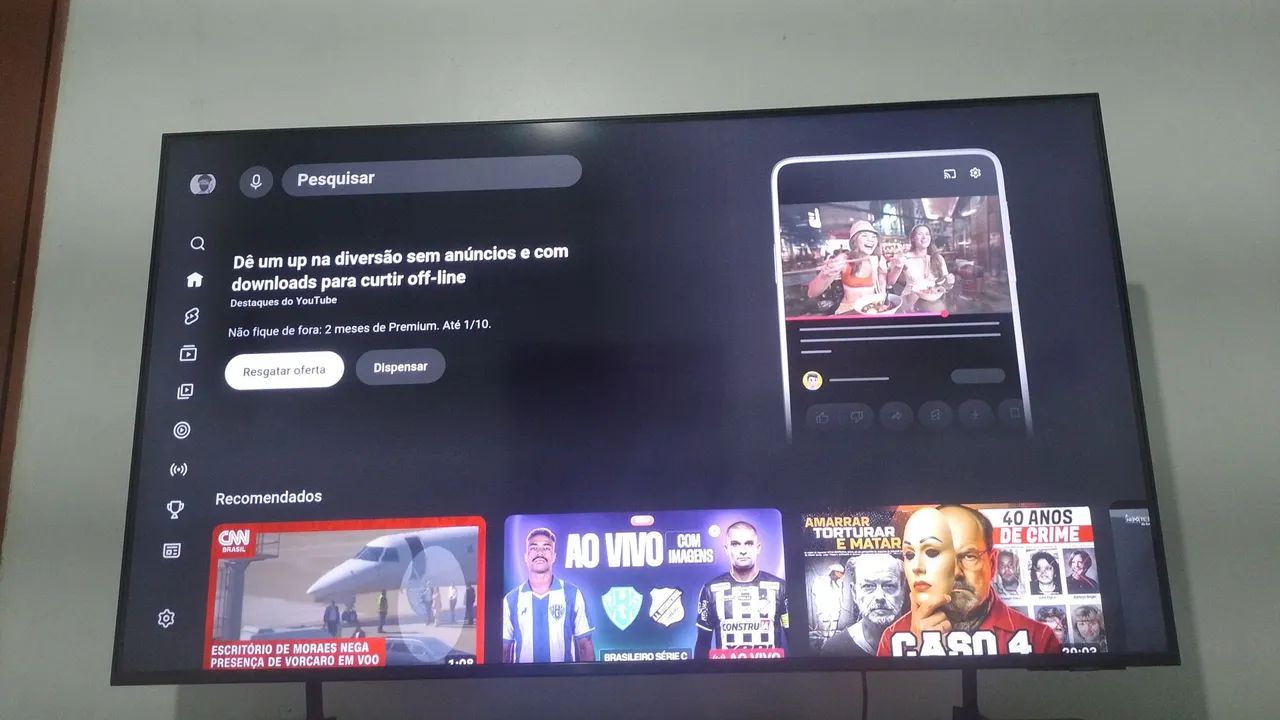 Tv Samsung Crystal UHD 50 Polegadas Semi nova  - Foto 2