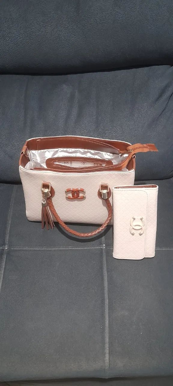 Bolsa e carteira chenel ótimo estado  - Foto 4