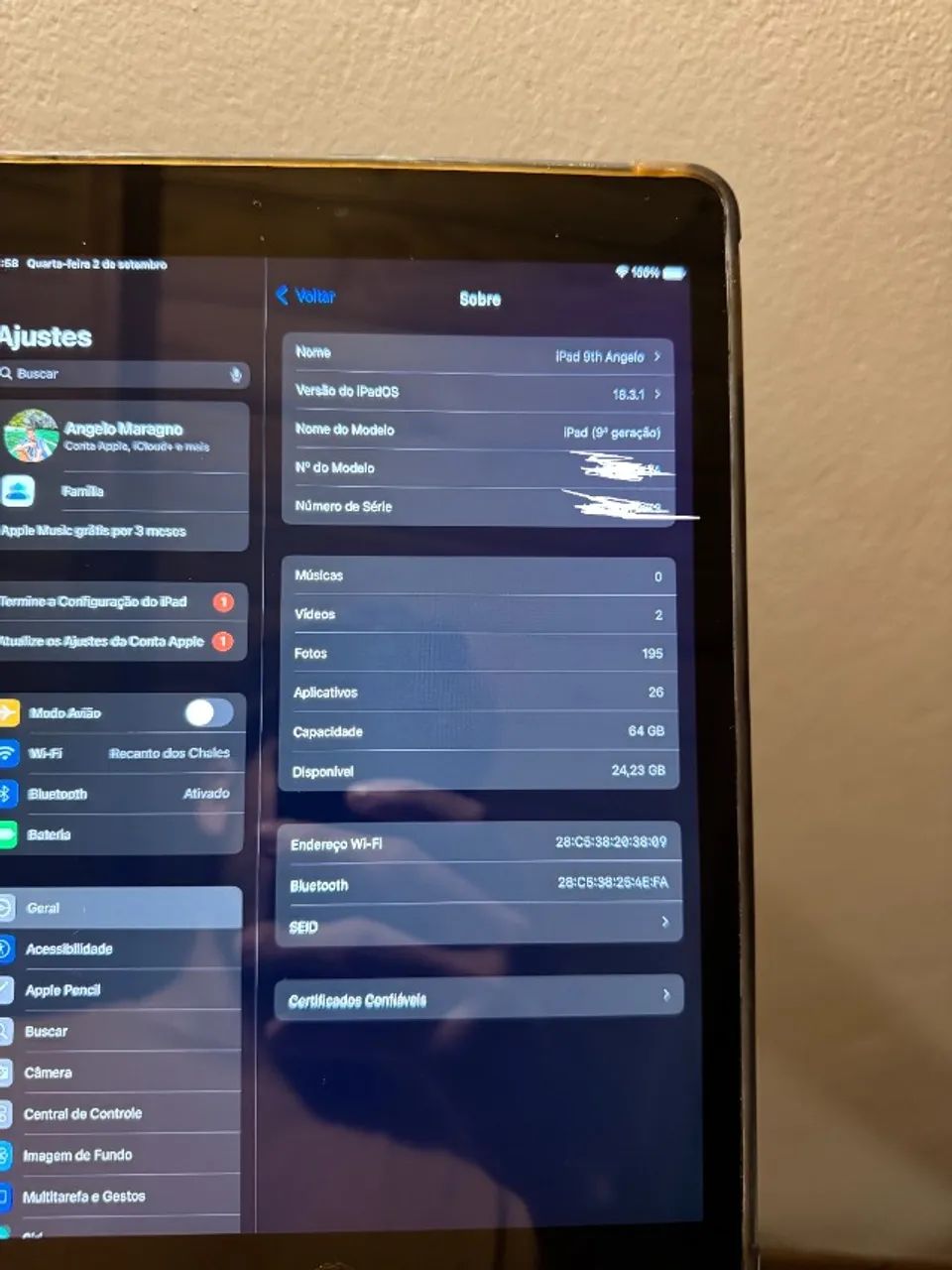 IPAD 9 64gb + Caneta Apple pen - Foto 2