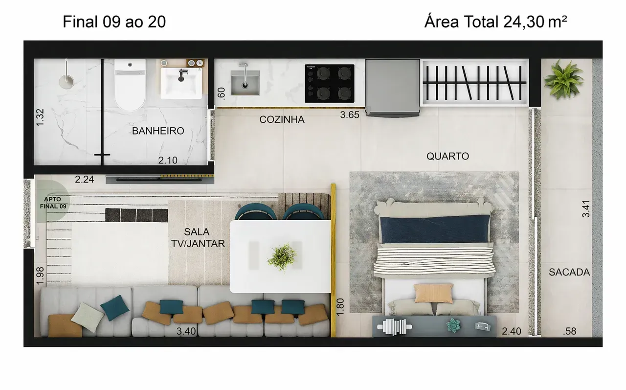 PLANTA 24m²