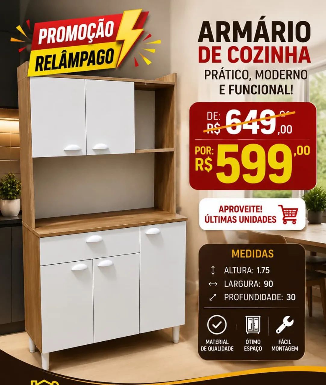 Armário de Cozinha  - Foto 2
