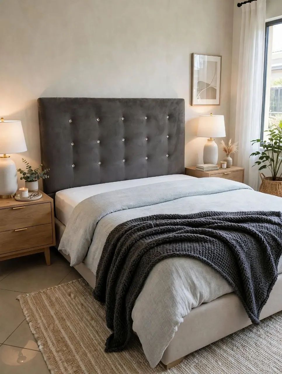 Cabeceira de cama de casal 