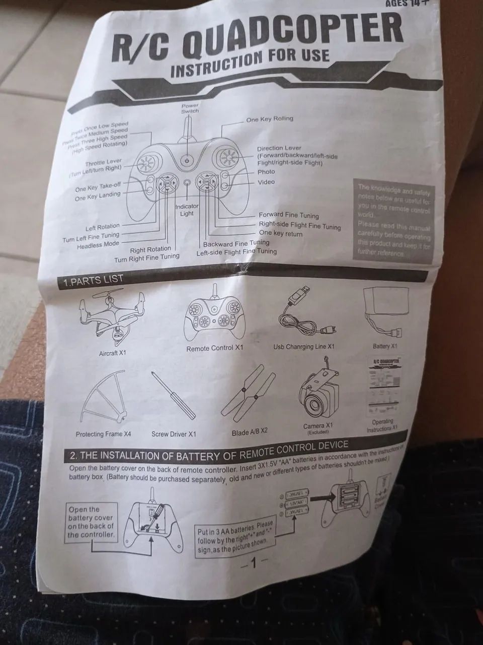 ? Drone R/C com Câmera + Controle | Praticamente Novo! - Foto 4