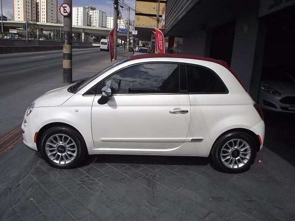 Fiat 500 Cabrio Air 1.4 Automático Conversível 13/14 Branco Cód. 7272 - Foto 5