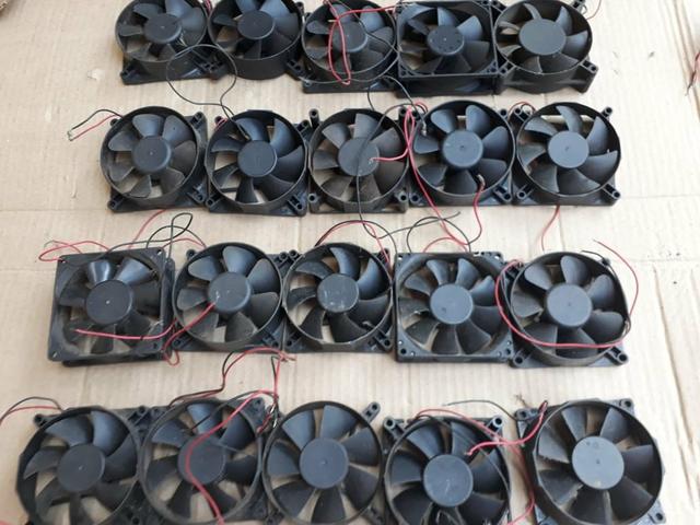 Lote 20 Fans Ventiladores Coolers Ventoinha Cpu Fonte Computadores Amplificadores Arduíno