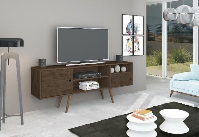 Rack bancada Ideale pés retrô p/ TV = Frete e montagem grátis! - Foto 3