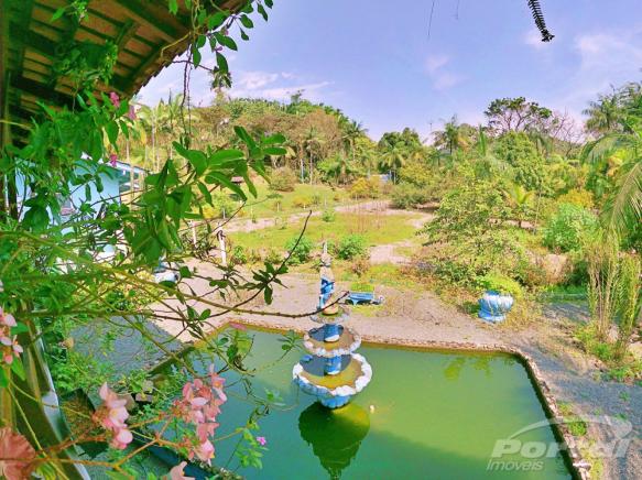 O sítio possui quadra de futebol, piscina, salão de festas com capacidade para 150 pessoas - Foto 7
