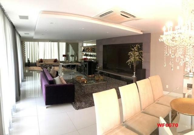 Condomínio Stellarium, casa tríplex com 5 suítes, 8 vagas de garagem, Elevador - Foto 2