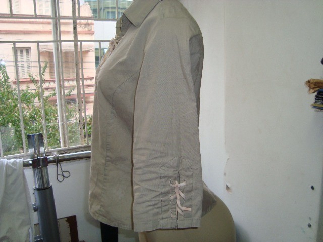 Blusa Em Tecido - Cor Cinza - Tam. M - Foto 4