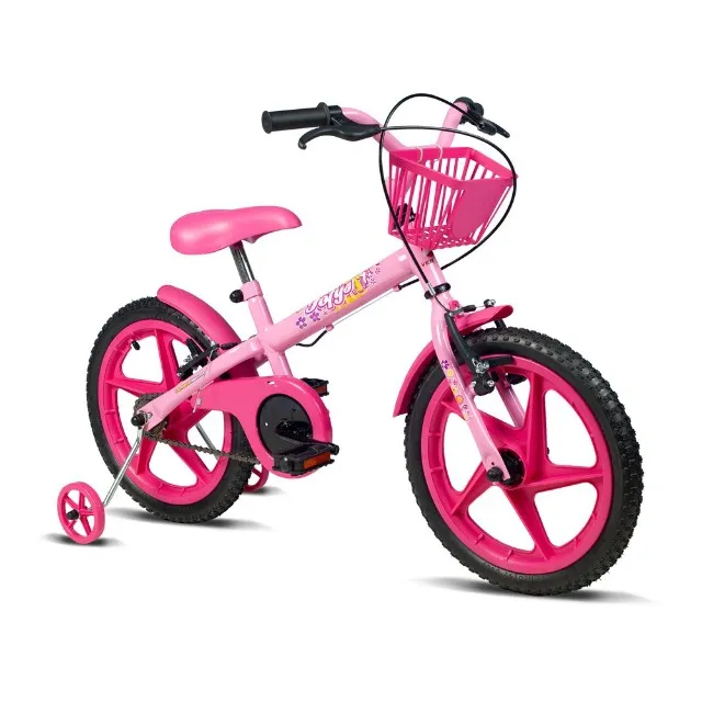 Triciclo Motoca Infantil Menina Nathor Rosa - Frete Gratis