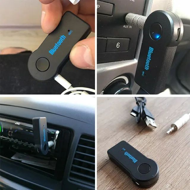 Transmissor De Musica Receptor Bluetooth P2 Adaptador Auxiliar para Carro - Foto 3