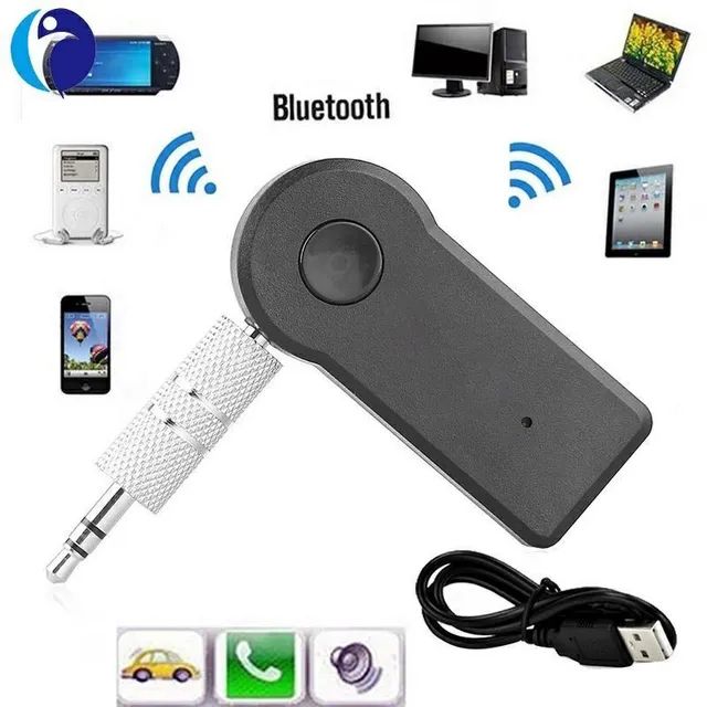 Transmissor De Musica Receptor Bluetooth P2 Adaptador Auxiliar para Carro
