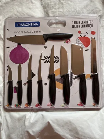 Kit - Jogo De Faca E Garfo Buzios 12 Peças Em Aço Inox Ibag - Tramontina