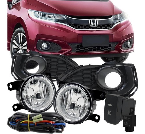 Kit farol de milha Honda Fit  2018 a 2020