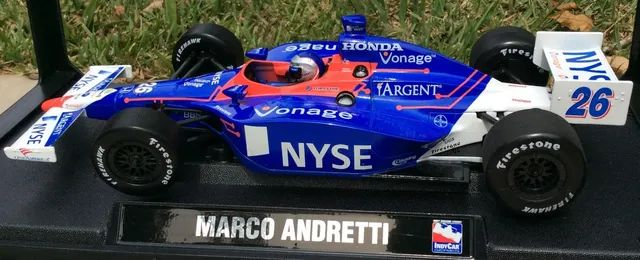 Miniatura 1:18 Indycar Marco Andretti 2007 # 26 Azul - Hobbies e