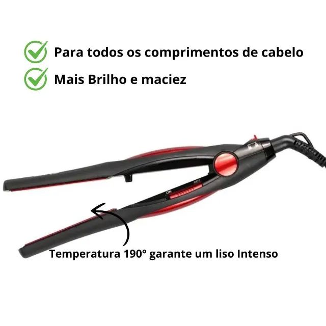 Prancha Alisadora Util Eletro Bivolt 110 / 220 liso intenso - Foto 4