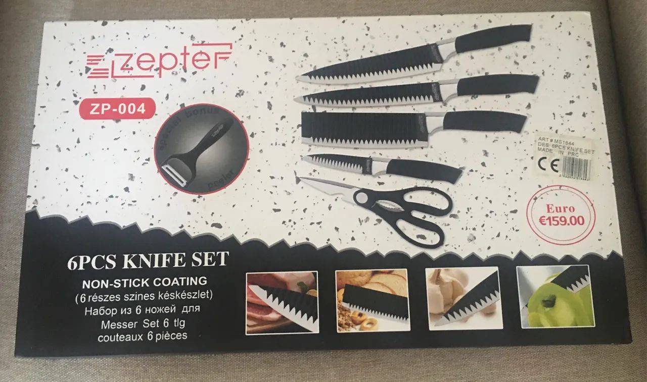 Conjunto 6 peças de corte - Kit churrasco