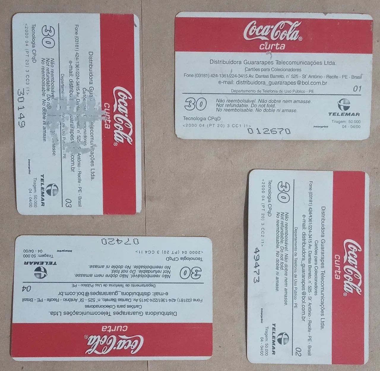 Cartão Telefônico COCA COLA 