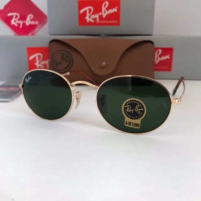 Óculos Ray Ban Oval Style G15 Lentes de cristal - Foto 4