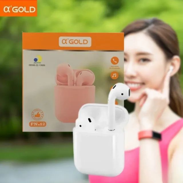 Lacrado Fone de Ouvido Bluetooth 5.0 Colors A'Gold FN-12 - Foto 3