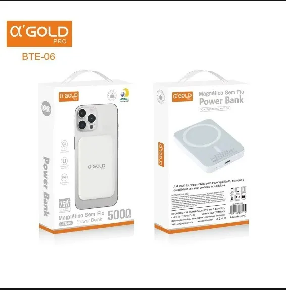 Power bank bateria por indução 10000 mah BTE-07