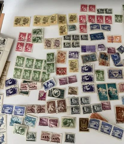 Coleção Filatelia Centenas de Selos brasileiros e europeus - Foto 5