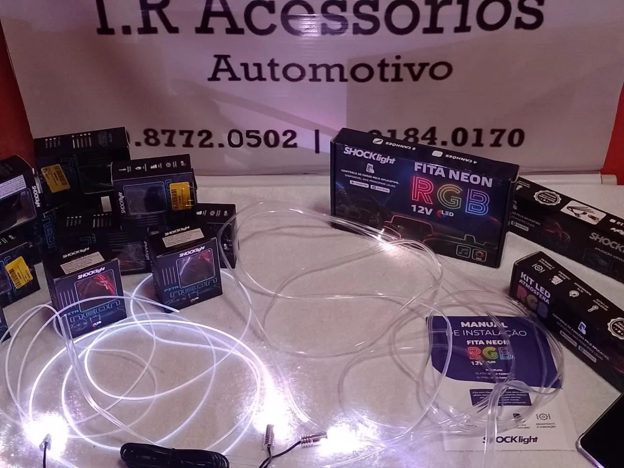 Kit de fita de néon com 4 ou 5 canhão shocklight aceito cartão!