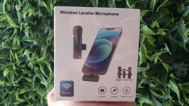 Microfone sem fio bluetooth recarregável de lapela - Foto 3