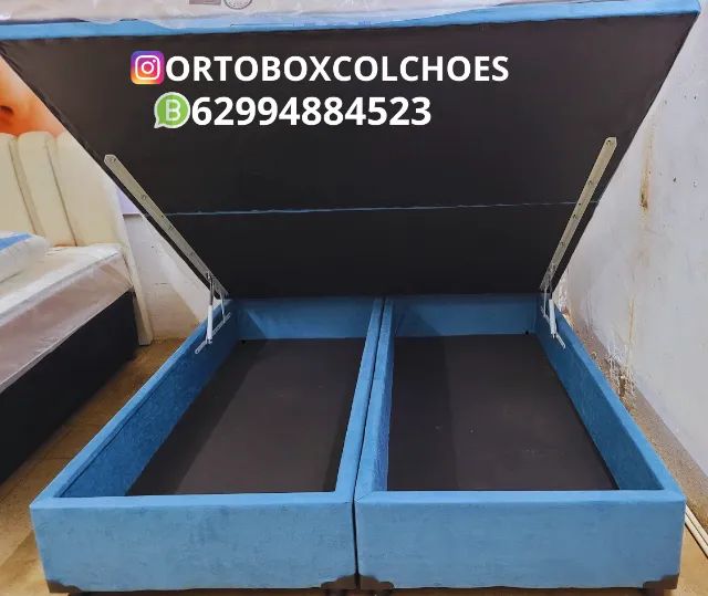 Cama Box baú Super king com 28 de espaço livre interno - Foto 3