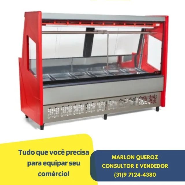 Balcão de Açougue 2M Vermelho Polar
