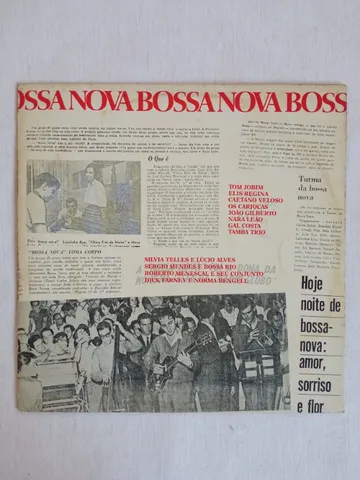 Disco de vinil Bossa Nova (1985) - Tom Jobim, Elis, Caetano, Gal, Nara Leão...- raridades!