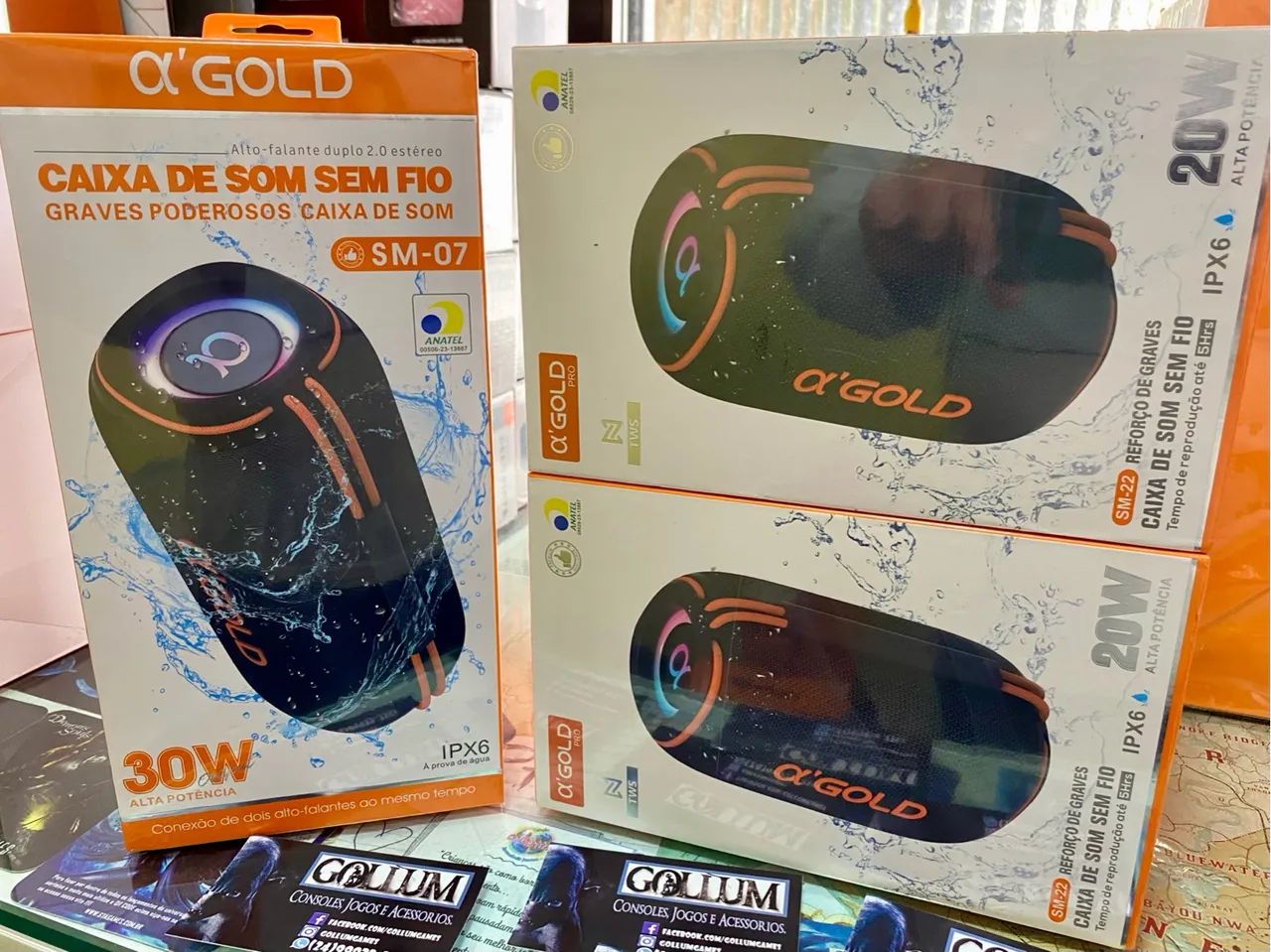 Caixas de Som Bluetooth GOLD 20/30/60W Top! - Foto 3