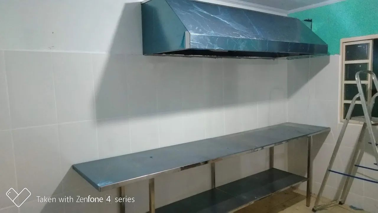 Coifa de aço inox para cozinha industrial - Foto 6