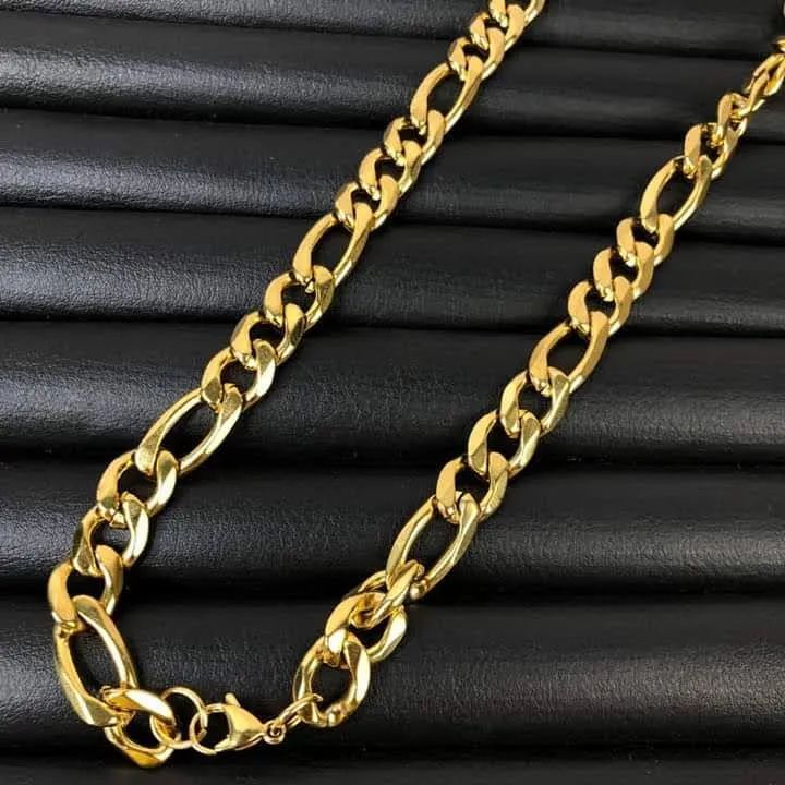  Corrente pulseira pingente moeda banhada ótima qualidade  - Foto 2