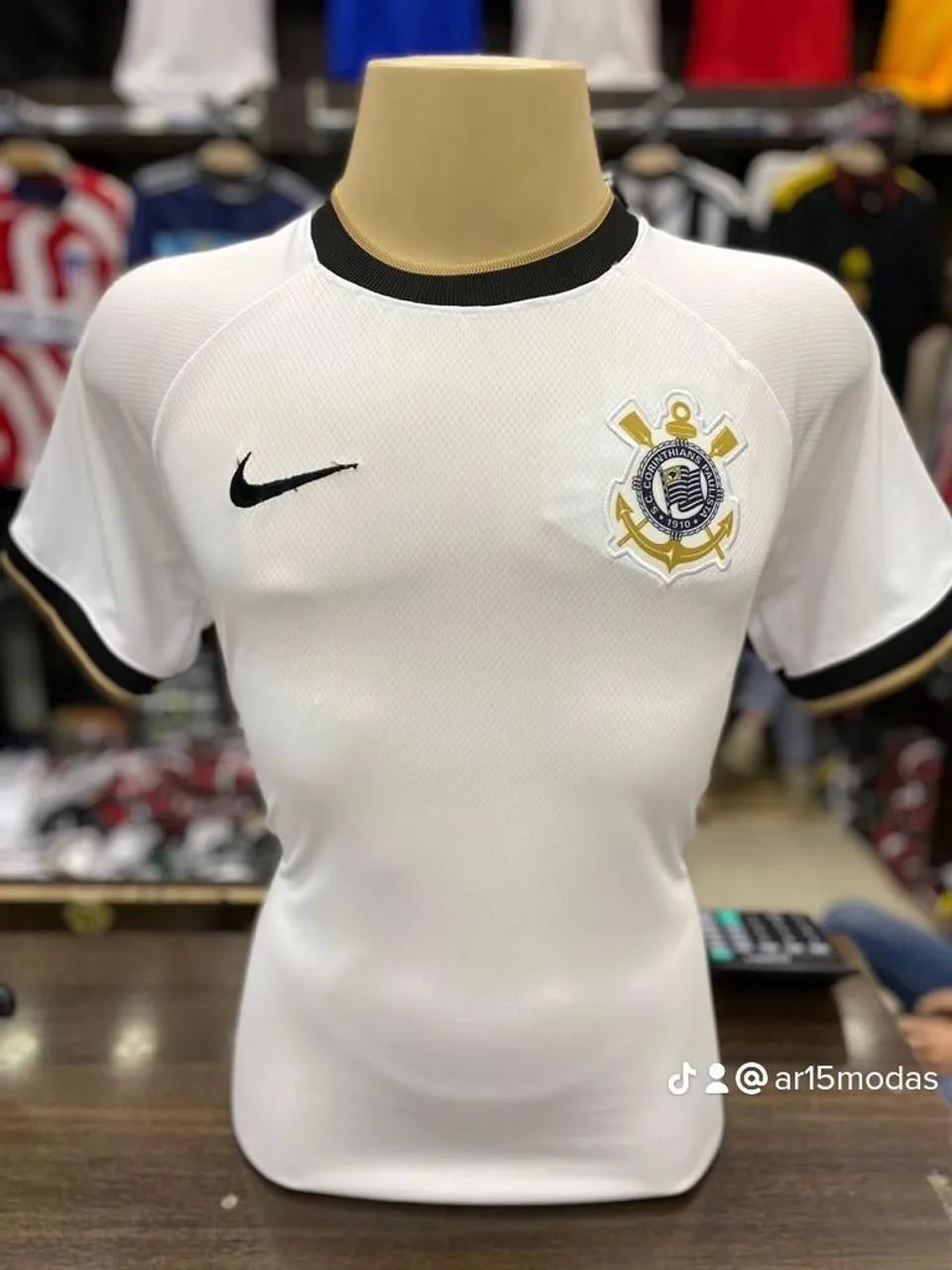 Camisa Corinthians Nike -P e M - Foto 2