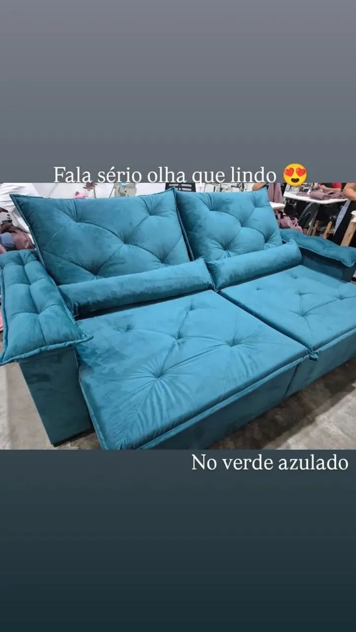 Sofá Retrátil e Reclinável Castelo 2.00m promoção $1499? - Foto 5