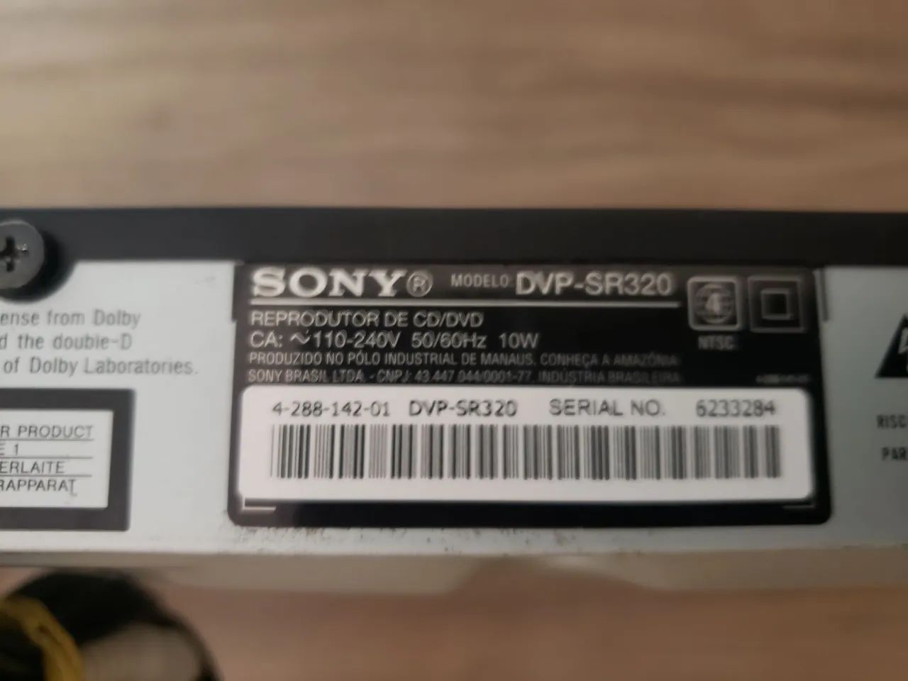 Dvd Player Sony SR320 - Foto 3