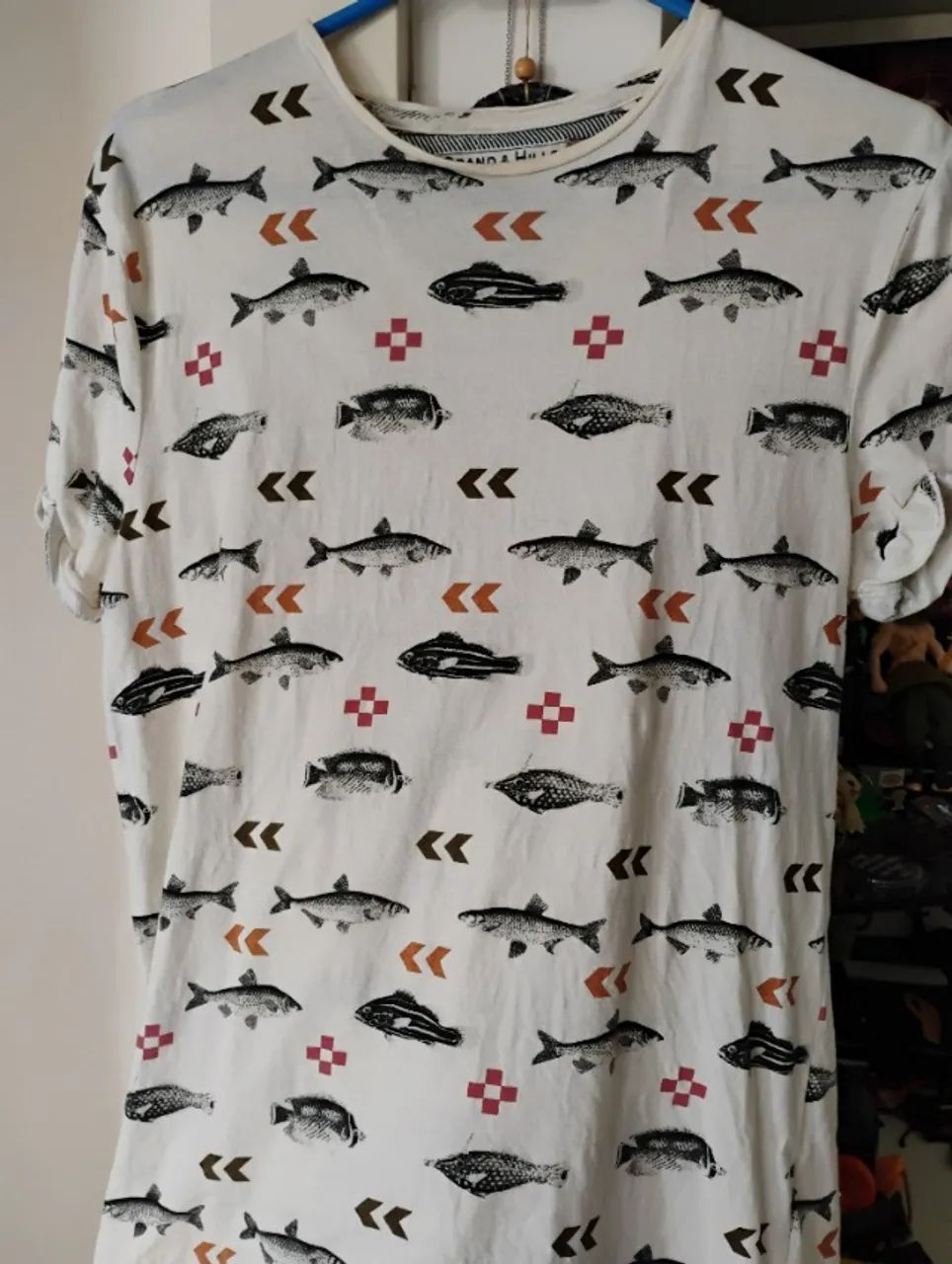 Camiseta estampa de peixes - P slim - Foto 2