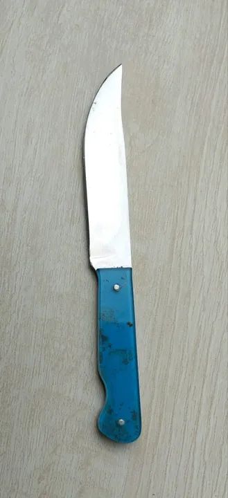 Faca antiga Promocional - 21 cm -em aço Inox com cabo em acrílico gravação de logotipos  - Foto 4