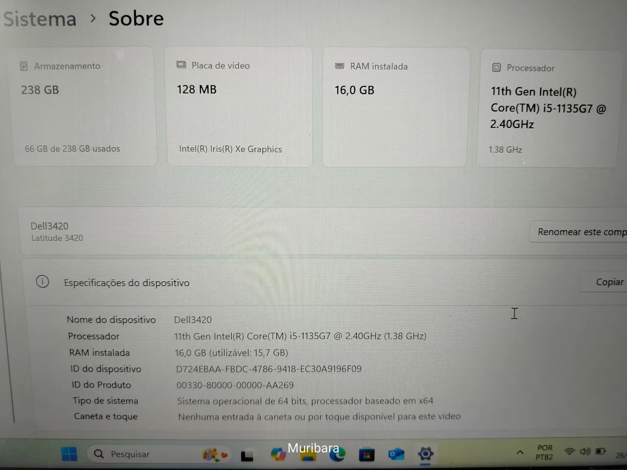 Notebook Dell 3420 i5 Nvme256G 16G ram - Foto 4