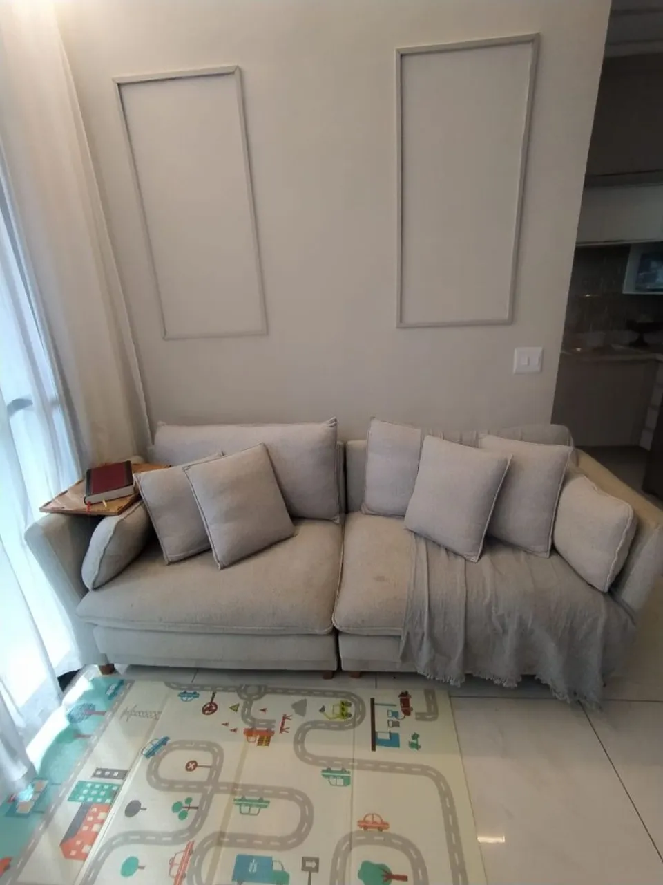 Sofa de linho moderno