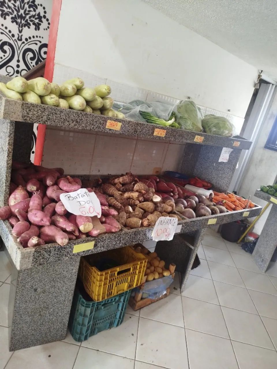 Bancada para frutas Hortifruti marmore
