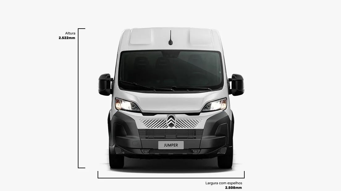 JUMPER L3H2 FURGÃO 2.2 TURBO BRANCA 2025/2026 - Foto 3