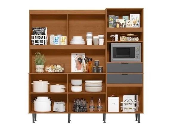 Armário de Cozinha Moderno com Design Elegante - Foto 2
